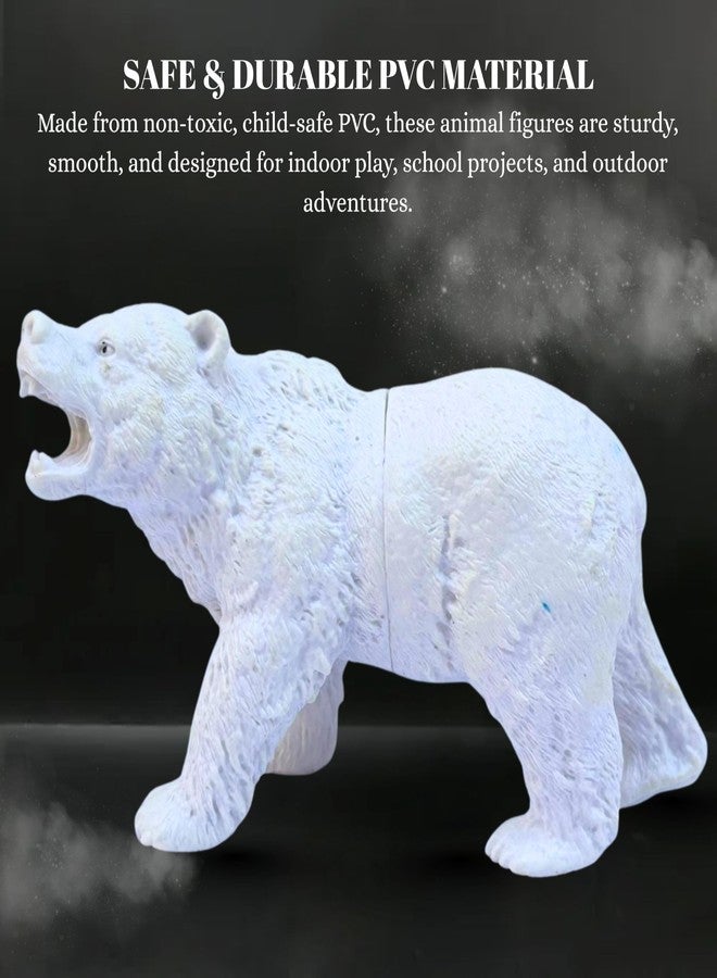 MALLEXO Attractive Arctic Animal Toys for Kids 3+ | Realistic 10 PCs Ocean | Jungle Animals Toy Figure for Boys and Girls Birthday Gifts for Children Educational & Decor Item Shark, Whale, Janwar Toys - Image 2